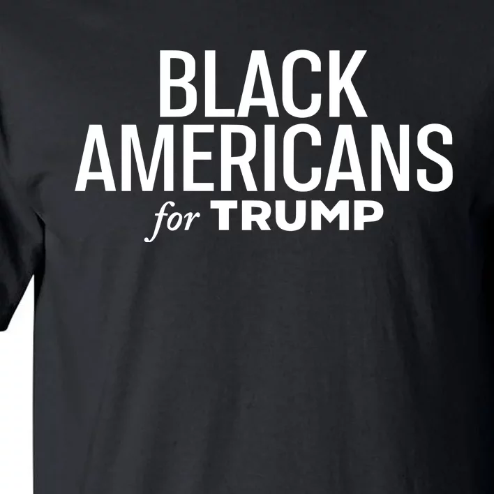 Black Americans For Trump Tall T-Shirt