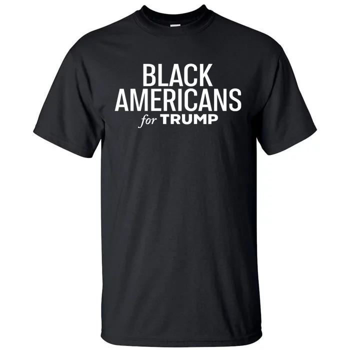 Black Americans For Trump Tall T-Shirt