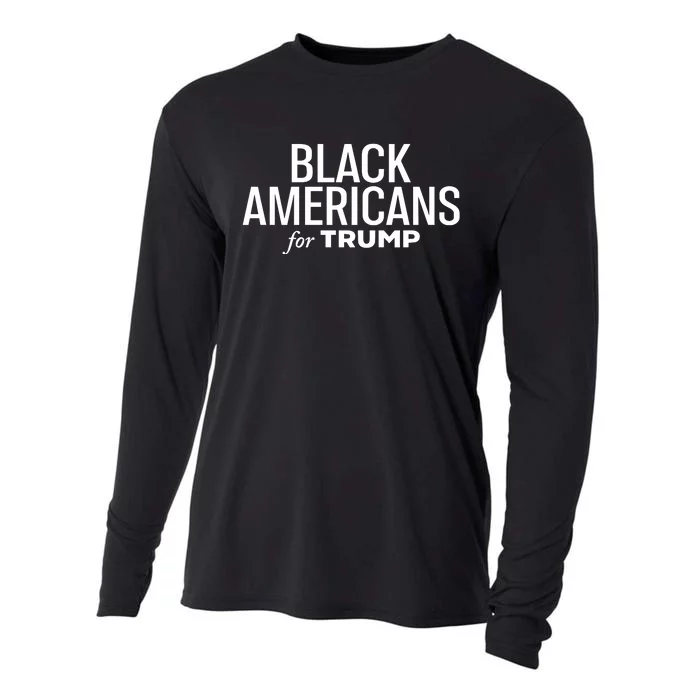 Black Americans For Trump Cooling Performance Long Sleeve Crew