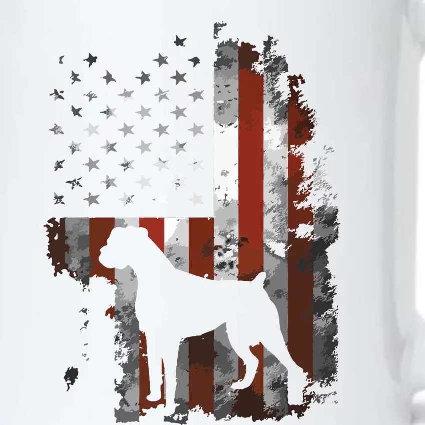 Boxer American Flag USA 4th Of July Dog Gifts Black Color Changing Mug