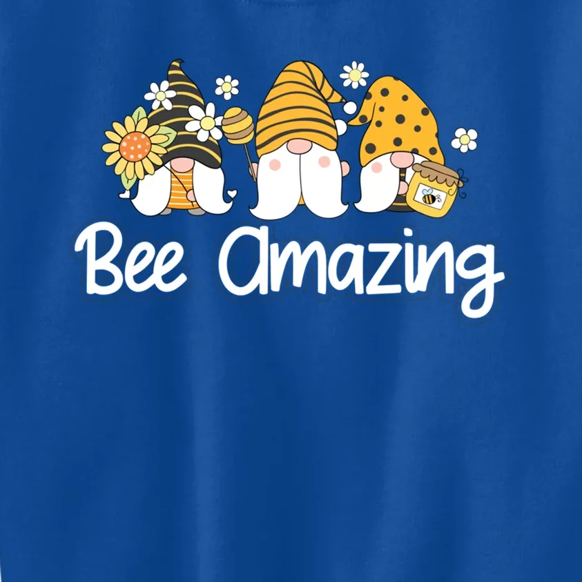 Bee Amazing Funny Beekeeping Lover Buzzing Bees Gnome Lover Gift Kids Sweatshirt