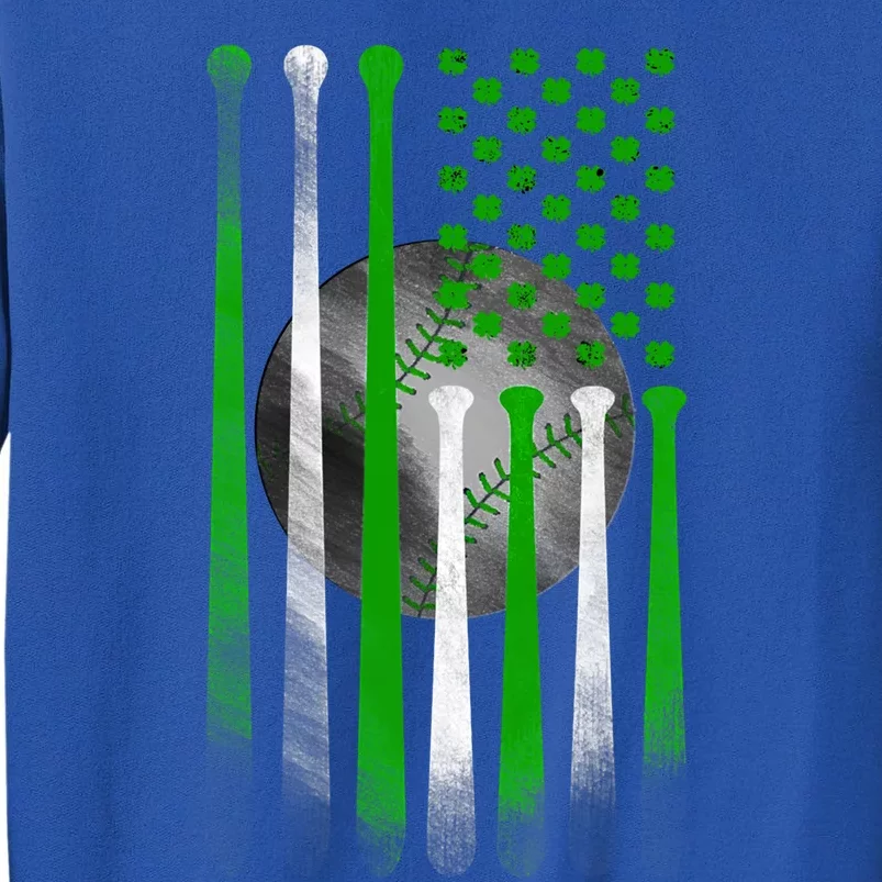 Baseball American Flag St Patricks Day Catcher Pitcher Gift Tall Sweatshirt