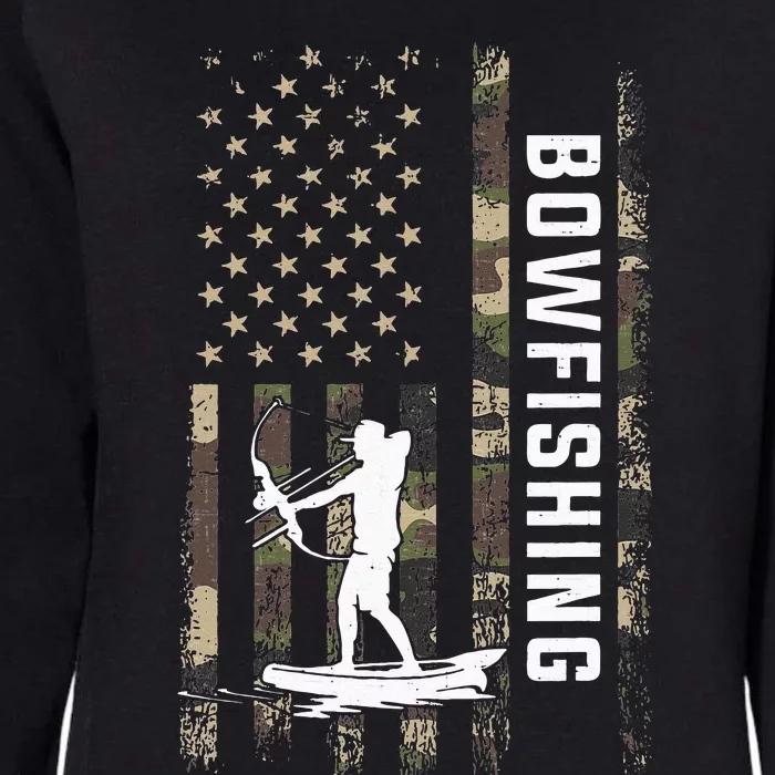 Bowfishing American Flag bowfishing Womens California Wash Sweatshirt