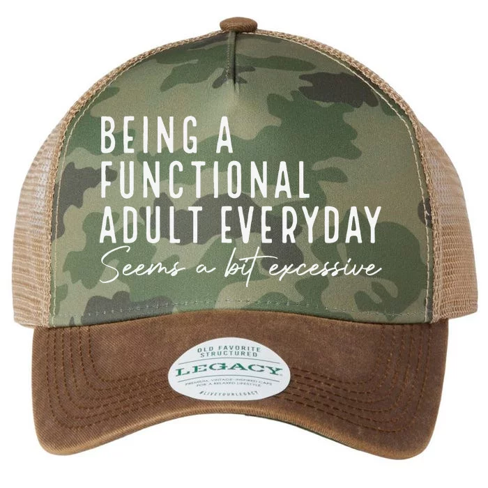 Being A Functional Adult Everyday Seems A Bit Excessive Fun Legacy Tie Dye Trucker Hat