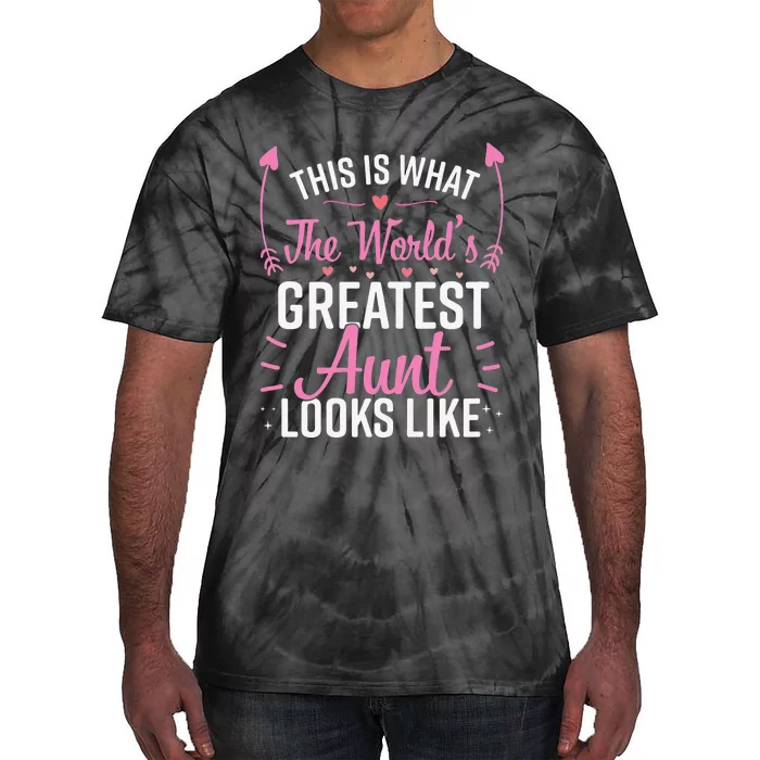 Best Aunt Future Aunt Aunt To Be Auntie Tie-Dye T-Shirt