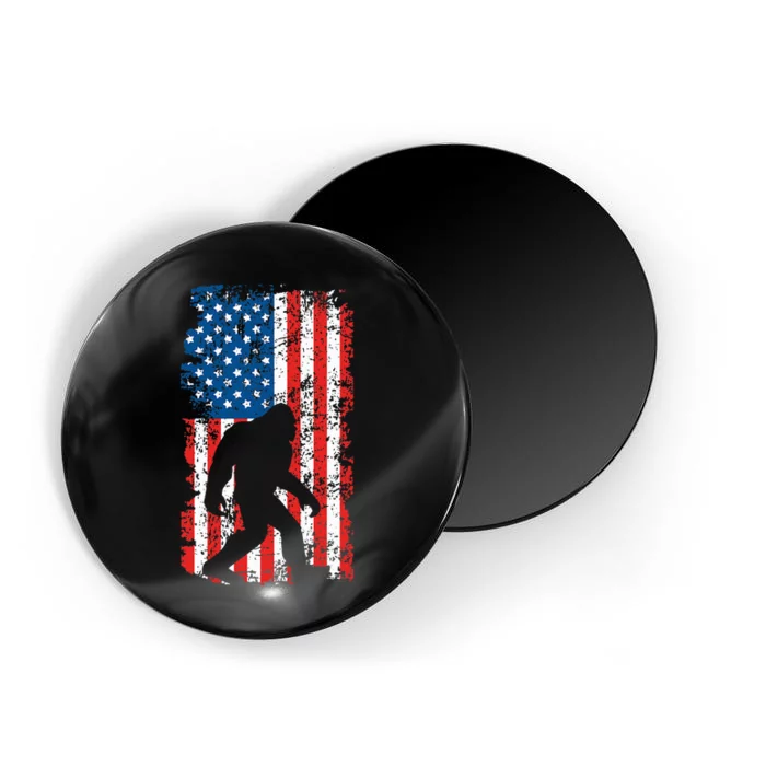 Bigfoot American Flag Sasquatch Magnet