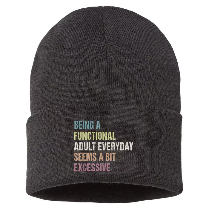 Being A Functional Adult Everyday Seems A Bit Excessive Sustainable Knit Beanie