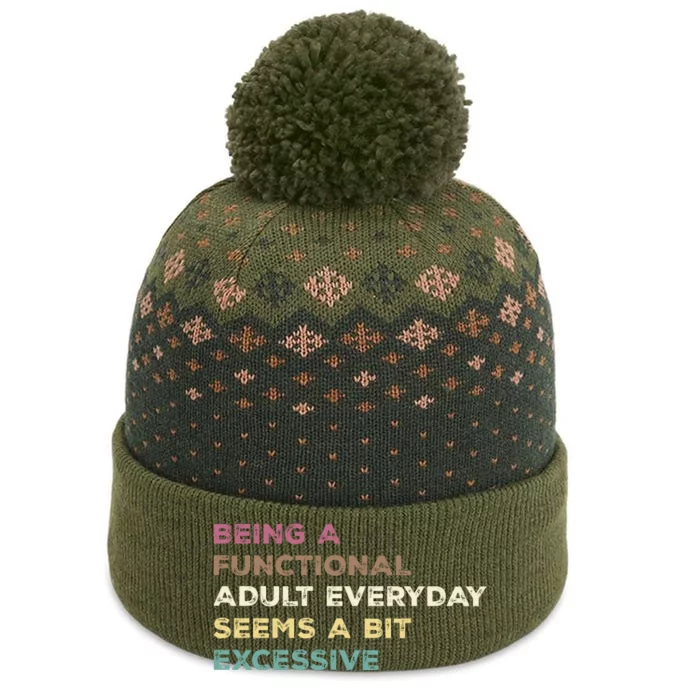 Being A Functional Adult Everyday Seems A Bit Excessive The Baniff Cuffed Pom Beanie