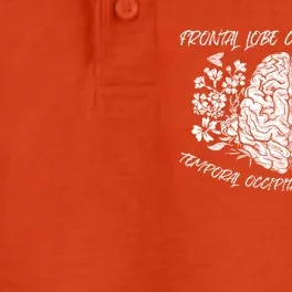 Brain Anatomy Floral Funny Nurse Flowers Nursing School Gift Dry Zone Grid Performance Polo