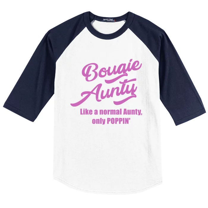 Bougie Aunty Fun Gift For Favorite Aunt Gift Baseball Sleeve Shirt