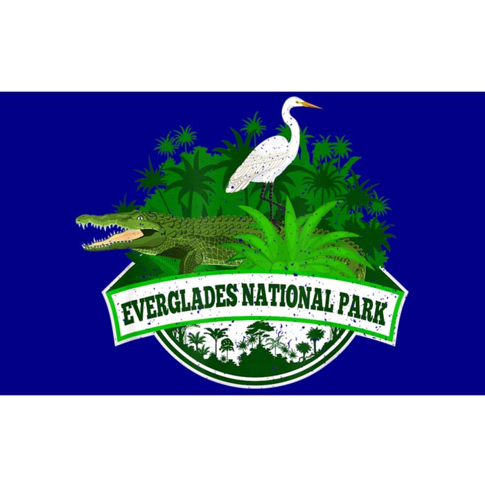 Bird And Florida Alligator Of Everglades National Park Bumper Sticker