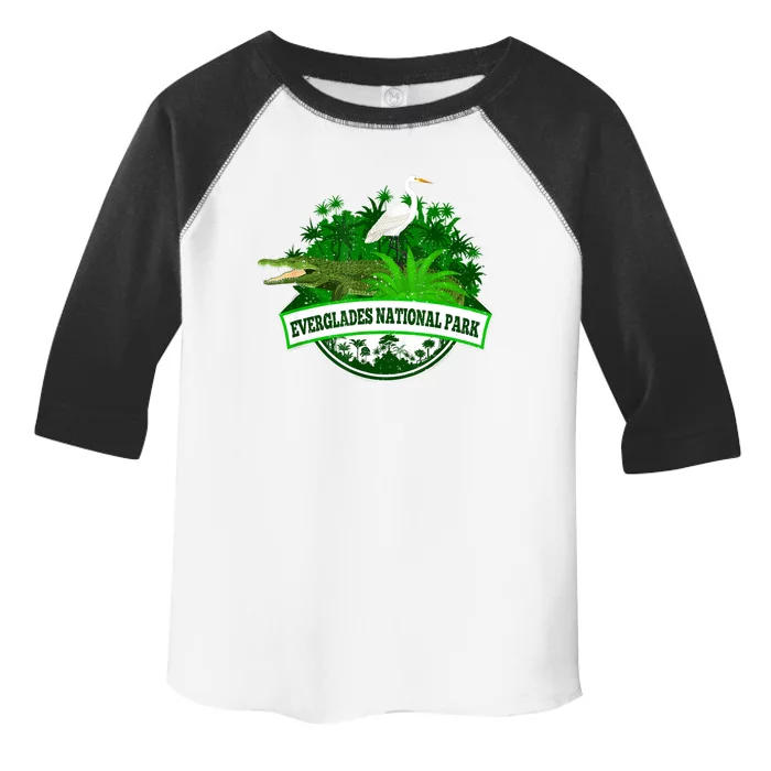 Bird And Florida Alligator Of Everglades National Park Toddler Fine Jersey T-Shirt