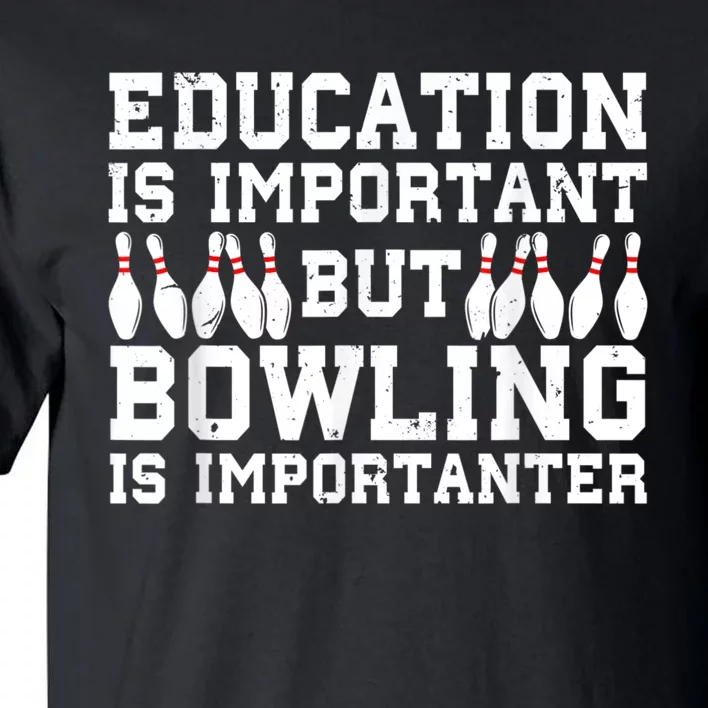 Bowling Art For Men Women Bowling Lover Pin Target Bowlers Tall T-Shirt