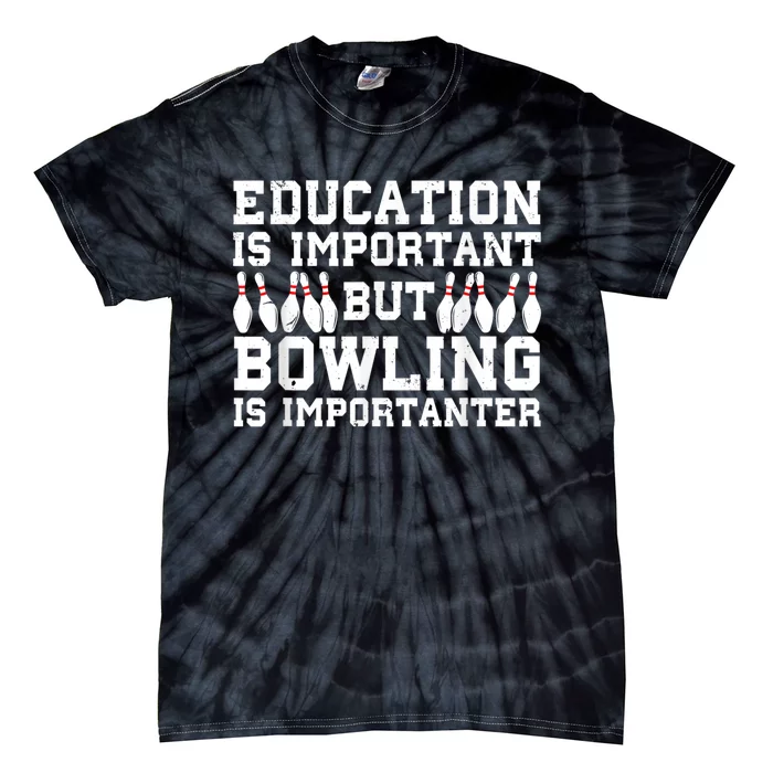 Bowling Art For Men Women Bowling Lover Pin Target Bowlers Tie-Dye T-Shirt