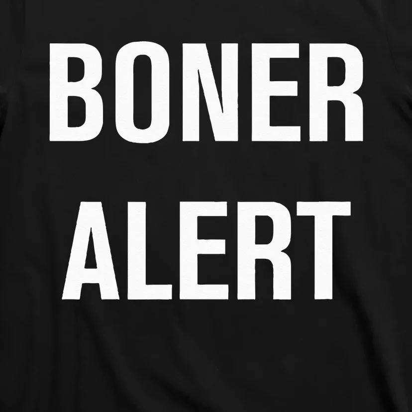 Boner Alert Funny Jokes Sarcastic Family T-Shirt