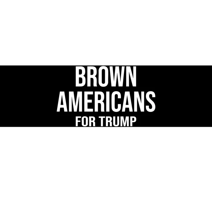 Brown Americans For Trump Bumper Sticker