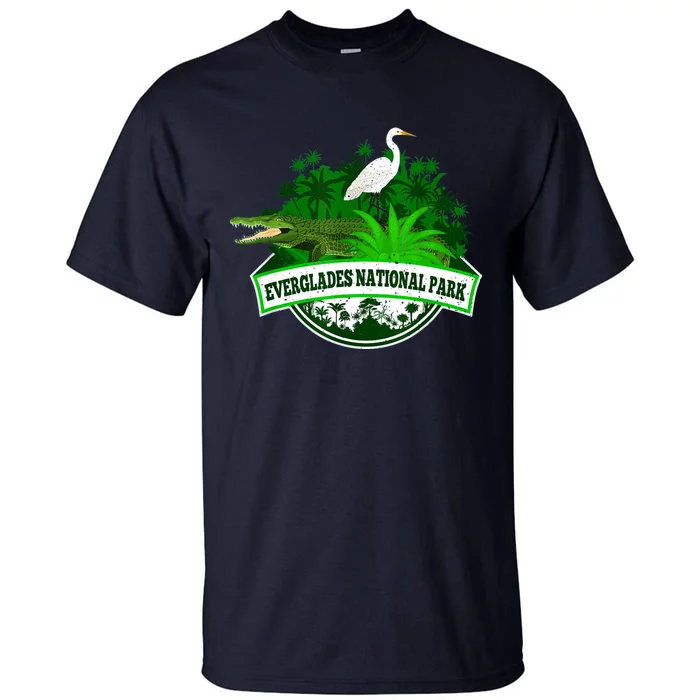 Bird And Florida Alligator Of Everglades National Park Tall T-Shirt