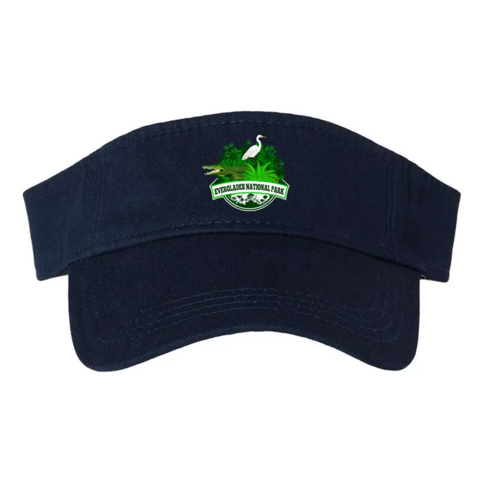 Bird And Florida Alligator Of Everglades National Park Valucap Bio-Washed Visor