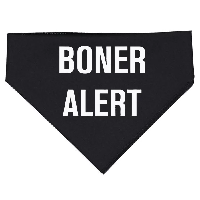 Boner Alert Funny Jokes Sarcastic Family USA-Made Doggie Bandana