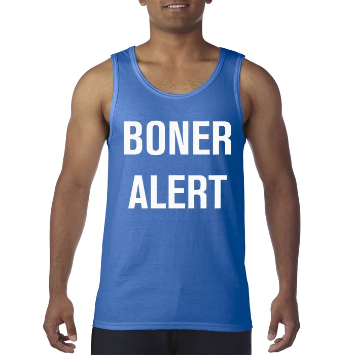 Boner Alert Funny Jokes Sarcastic Family Tank Top