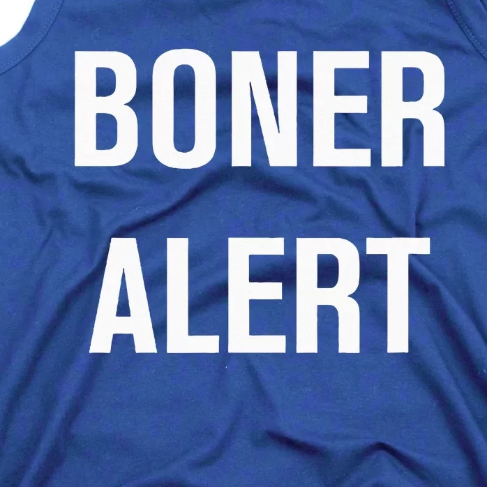 Boner Alert Funny Jokes Sarcastic Family Tank Top