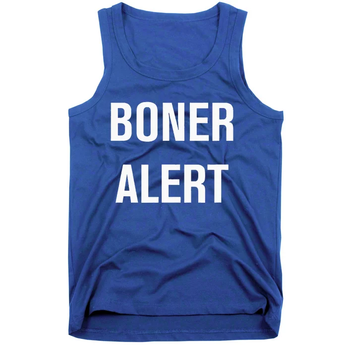 Boner Alert Funny Jokes Sarcastic Family Tank Top