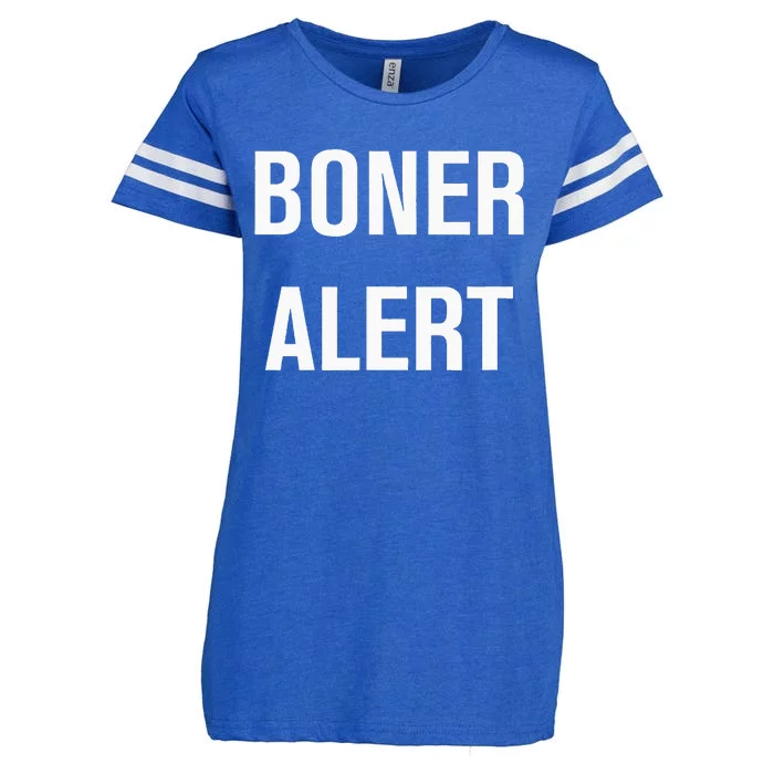 Boner Alert Funny Jokes Sarcastic Family Enza Ladies Jersey Football T-Shirt