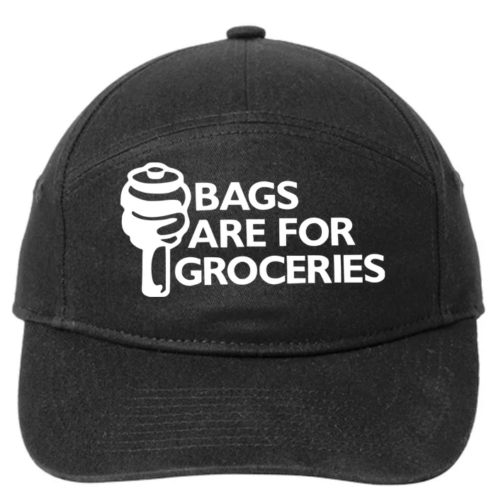 Bags Are For Groceries Funny Car Tuning 7-Panel Snapback Hat