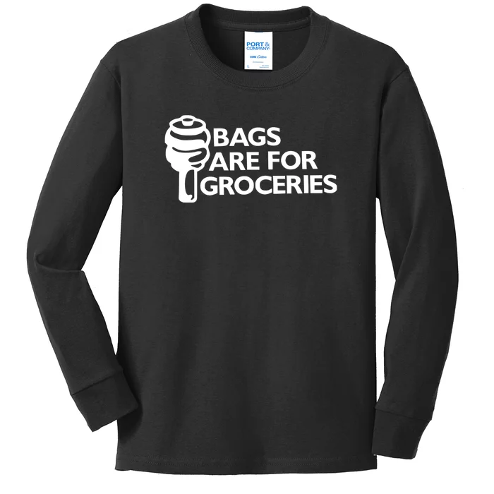 Bags Are For Groceries Funny Car Tuning Kids Long Sleeve Shirt