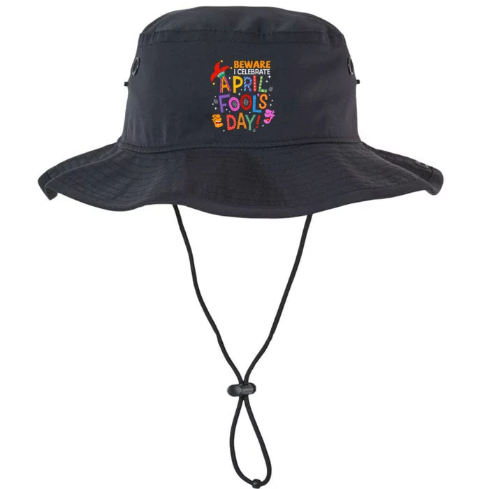 Beware April Fool's Day April 1st Funny Gift Idea Trending Legacy Cool Fit Booney Bucket Hat