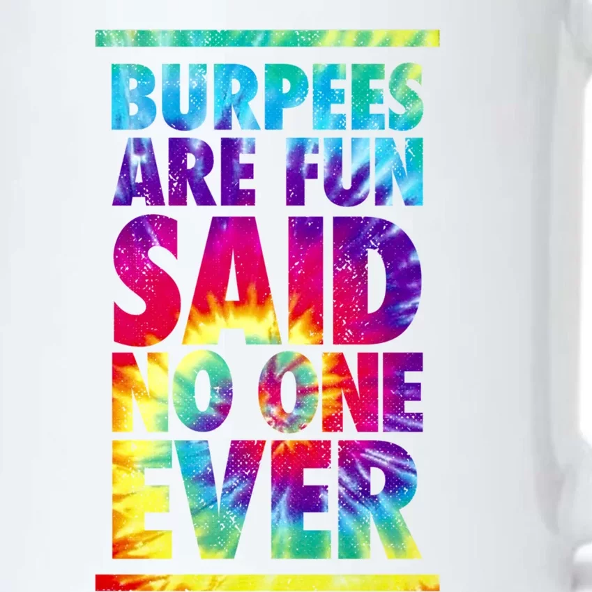 Burpees Are Fun Tie Dye Funny Exercise Fitness Trainer Gift Black Color Changing Mug