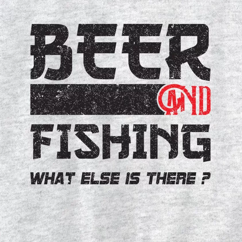 Beer And Fishing What Else Is There Funny Fishing Meme Kids Sweatshirt