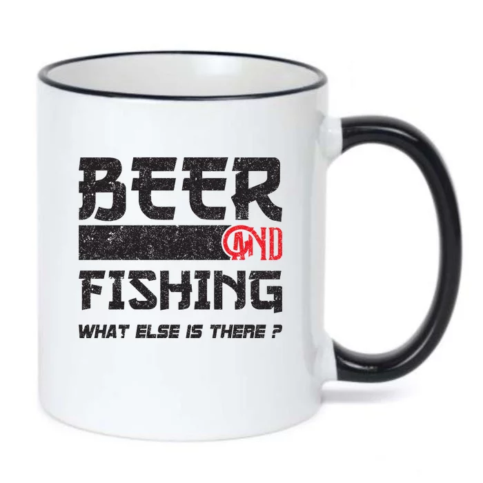 Beer And Fishing What Else Is There Funny Fishing Meme Black Color Changing Mug