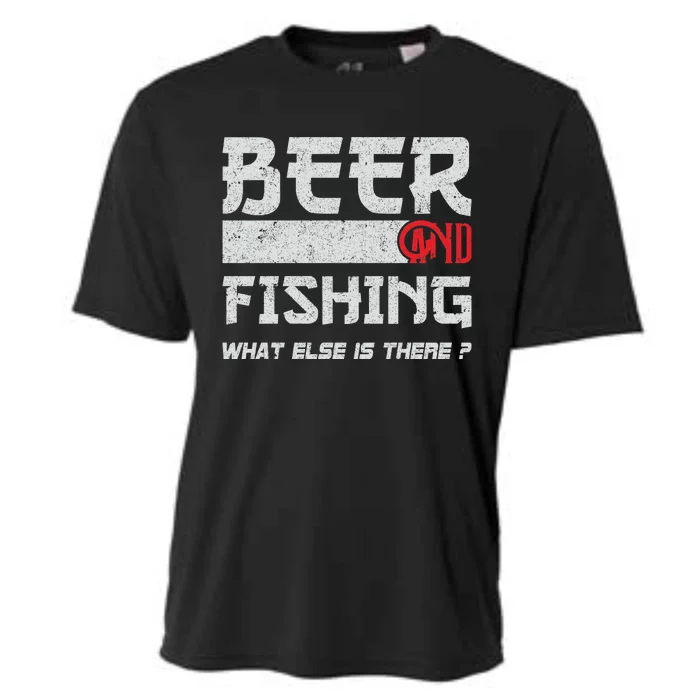 Beer And Fishing What Else Is There Funny Fishing Meme Cooling Performance Crew T-Shirt