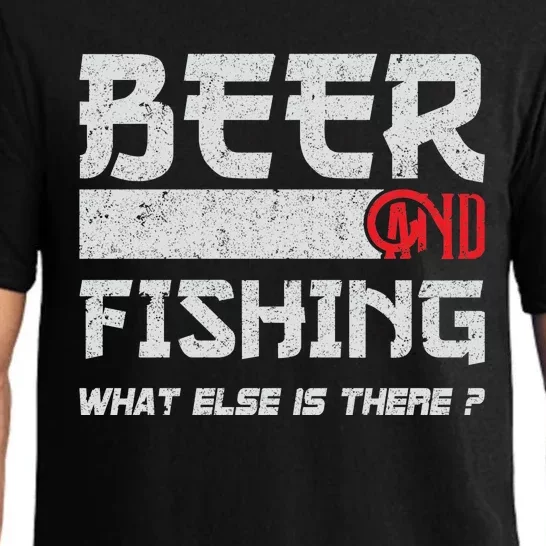 Beer And Fishing What Else Is There Funny Fishing Meme Pajama Set