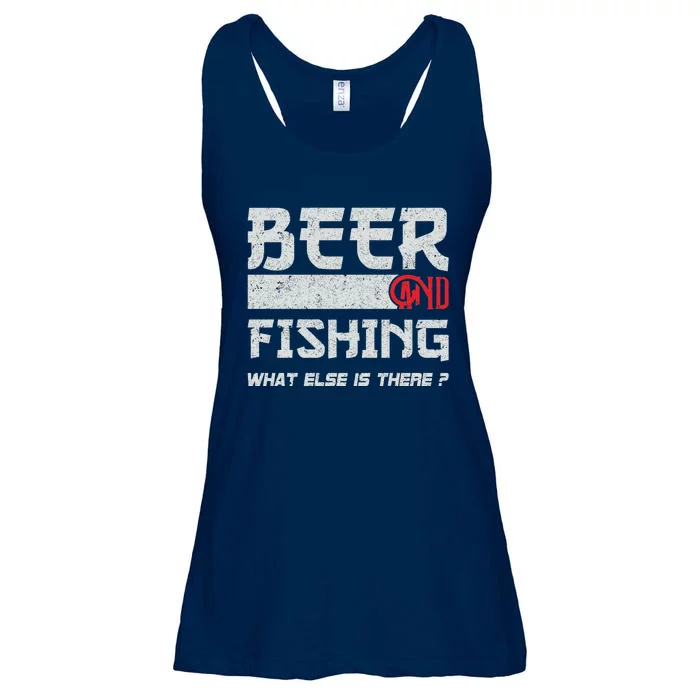 Beer And Fishing What Else Is There Funny Fishing Meme Ladies Essential Flowy Tank