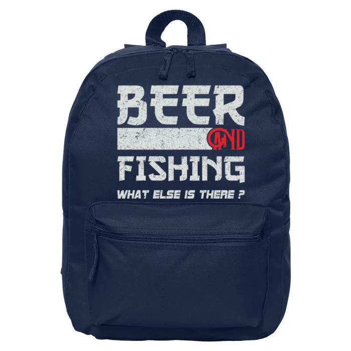 Beer And Fishing What Else Is There Funny Fishing Meme 16 in Basic Backpack