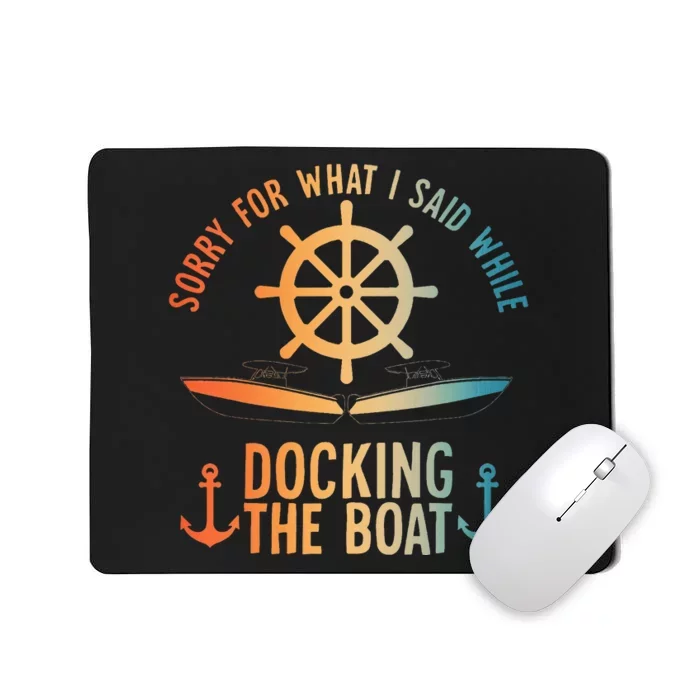 Boating Art For Women Boater Pontoon Boat Lover Mousepad