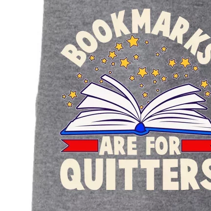 Bookmarks Are For Quitters Book Lover Reading Fan Doggie 3-End Fleece Hoodie