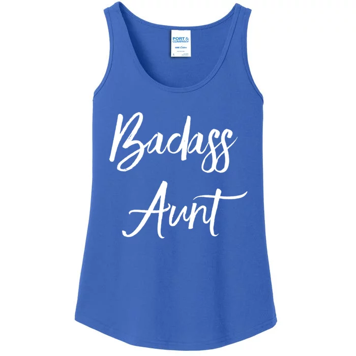 Badass Aunt Funny Gag Gift For Auntie From Niece Nephew Gift Ladies Essential Tank