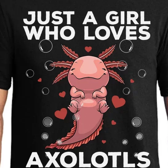 Best Axolotl For  Girls Salamander Kawaii Axolotl Lover Pajama Set