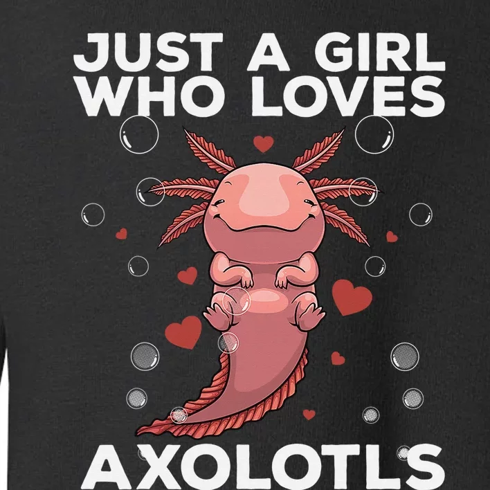 Best Axolotl For  Girls Salamander Kawaii Axolotl Lover Toddler Sweatshirt