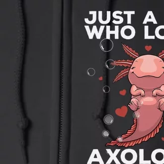 Best Axolotl For  Girls Salamander Kawaii Axolotl Lover Full Zip Hoodie