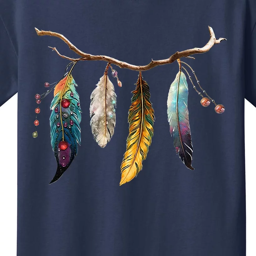 Branch And Feathers Kids T-Shirt