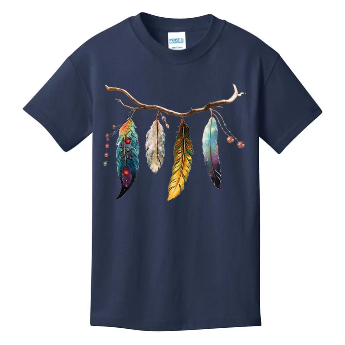 Branch And Feathers Kids T-Shirt