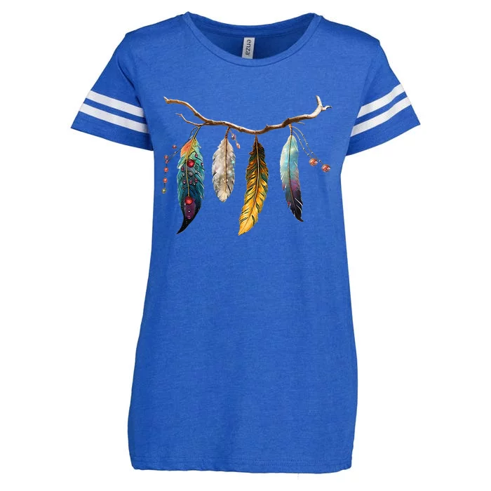 Branch And Feathers Enza Ladies Jersey Football T-Shirt