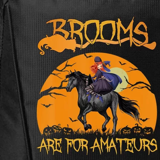 Brooms Are For Amateurs, Horse Riding Outfit Halloween City Backpack