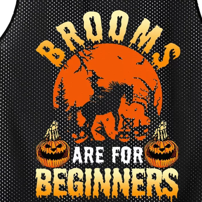 Brooms are for beginners Mesh Reversible Basketball Jersey Tank