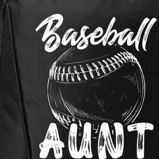 Baseball Aunt For Women Family Matching Players Team Auntie City Backpack