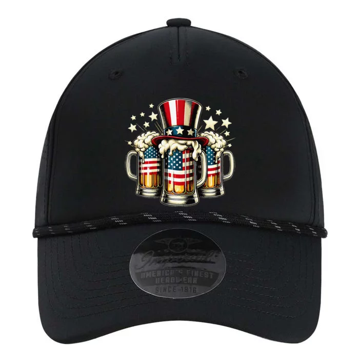 Beer American Flag Usa 4th Of July Party Drinking Gift Performance The Dyno Cap